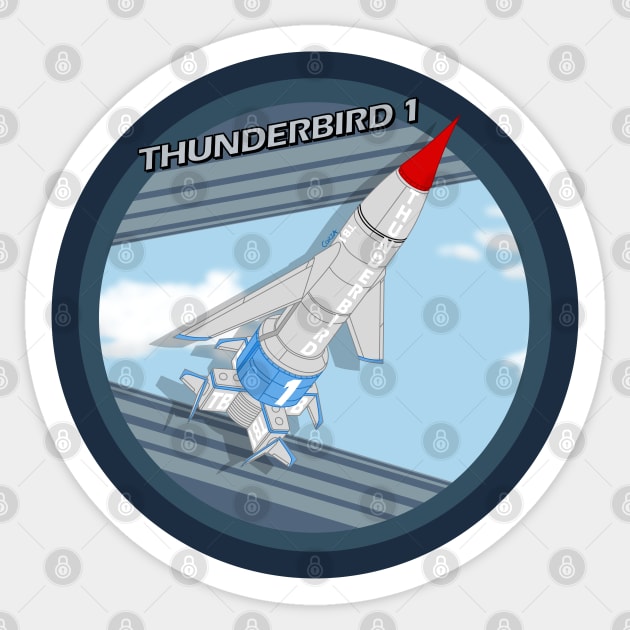 Thunder bird 1 Sticker by corzamoon